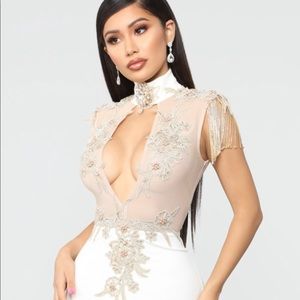 Fashion nova dress new Ivory